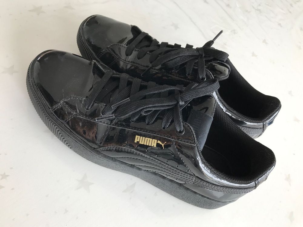 Puma sneaker cheap schwarz lack