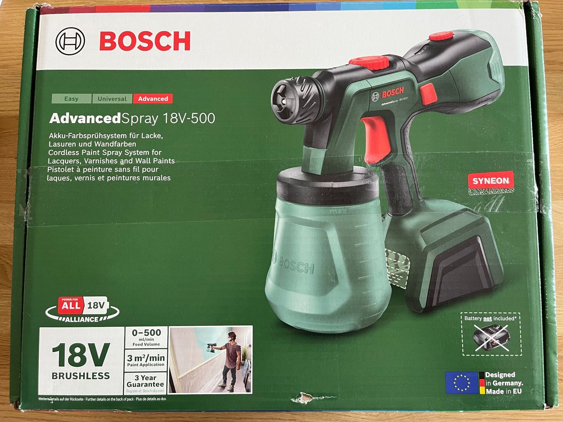 Bosch Alle Werkzeuge: BOSCH AdvancedSpray 18V-500 Sprühsystem mit Akku 4.0 Ah – Gebraucht aus Thundorf von popeye03