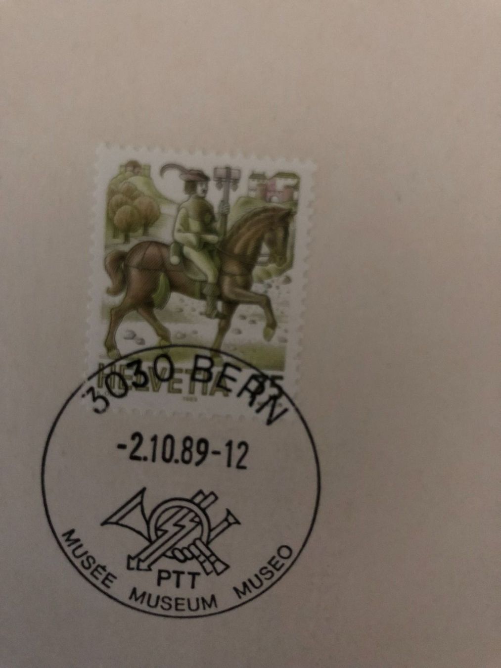 Tutti i francobolli: PTT Karte 2.10.89 – Usato da Landquart venduto da interesse63 1