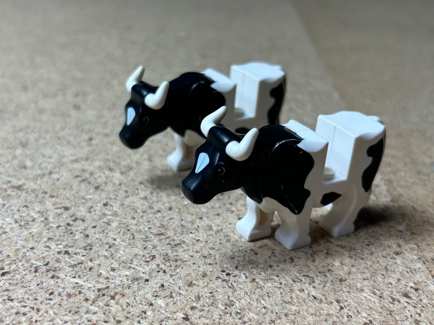Lego Giocattoli: Zwei schwarz/weisse Lego Kühe – Usato da Baar venduto da bricksandmore 1