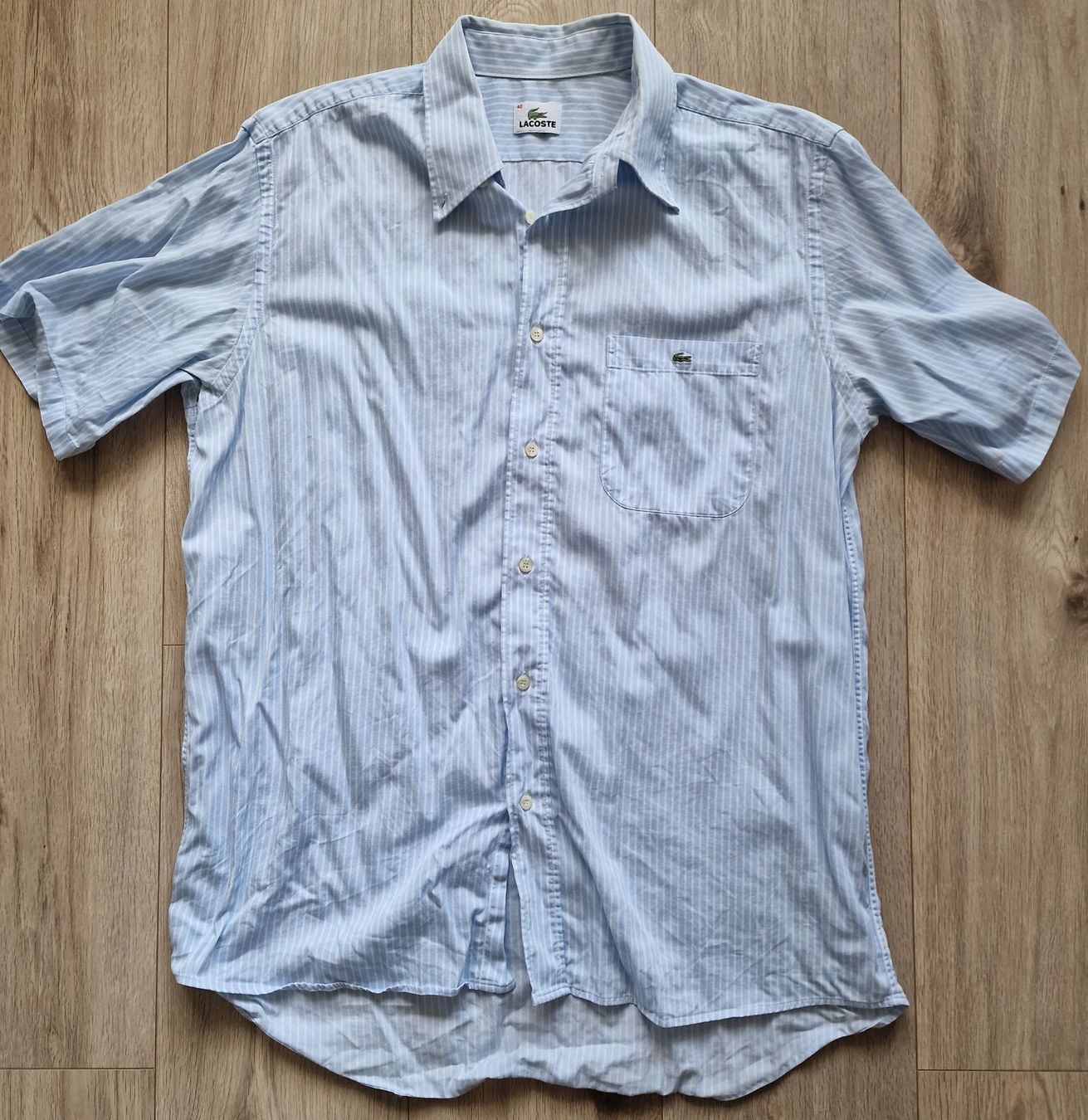 Lacoste Camicie: Original LACOSTE Herren Hemd kurzarm Grösse M – Usato da Zürich venduto da businessman80