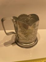 Antiker Glasaufsatz/ Glashalter mit schönem Muster USSR