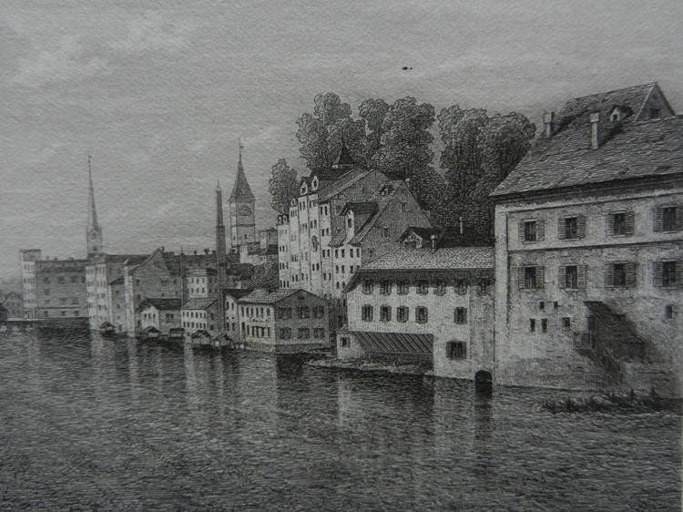 Incisioni: Zürich Schipfe Limmat – Usato da Risch venduto da Rischli15 9