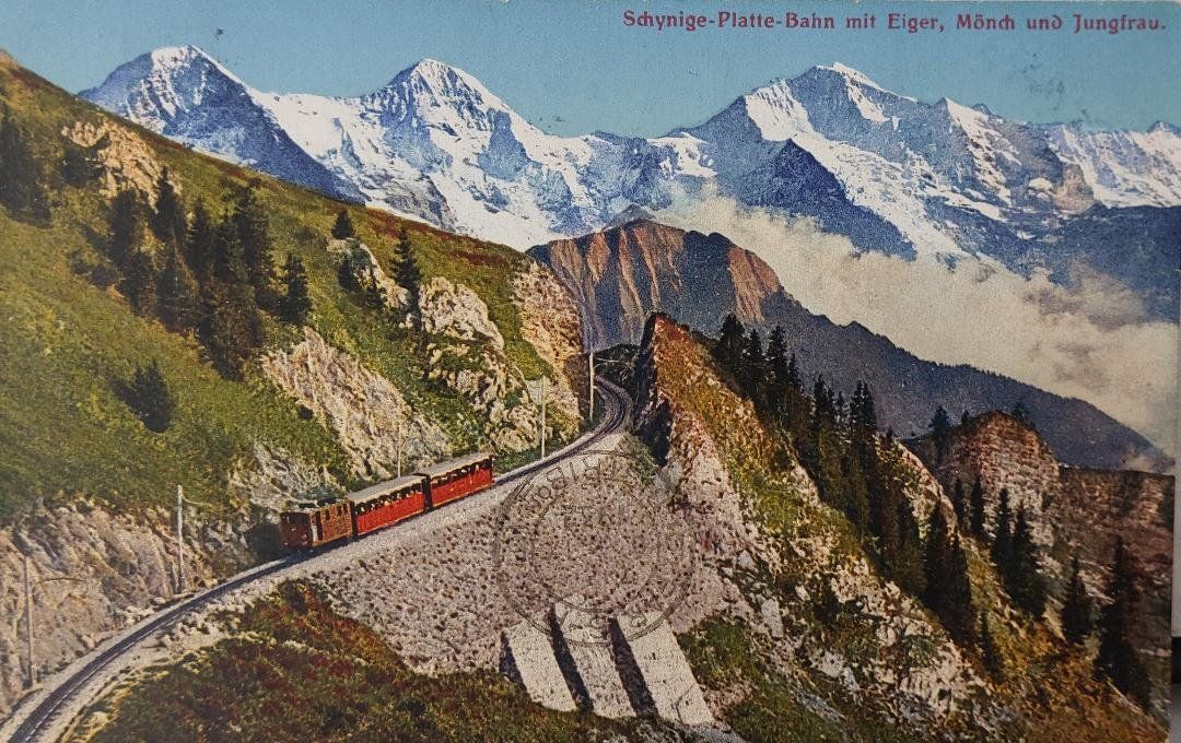 Ansichtskarten: SCHNYNIGE-PLATTE-BAHN  -  1932 – Gebraucht aus Delémont von Domdom1