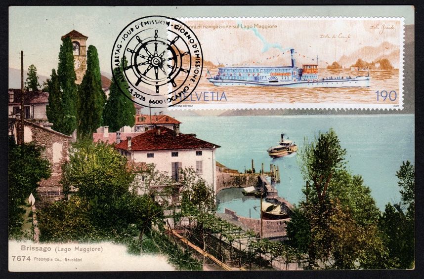 Tutti i francobolli: Maximumkarte Schifffahrt Lago Maggiore – Nuovo (secondo la descrizione) da Dottikon venduto da haeusibuh5