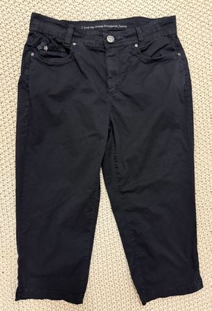 Anna Montana Jeans 38, Capri schwarz