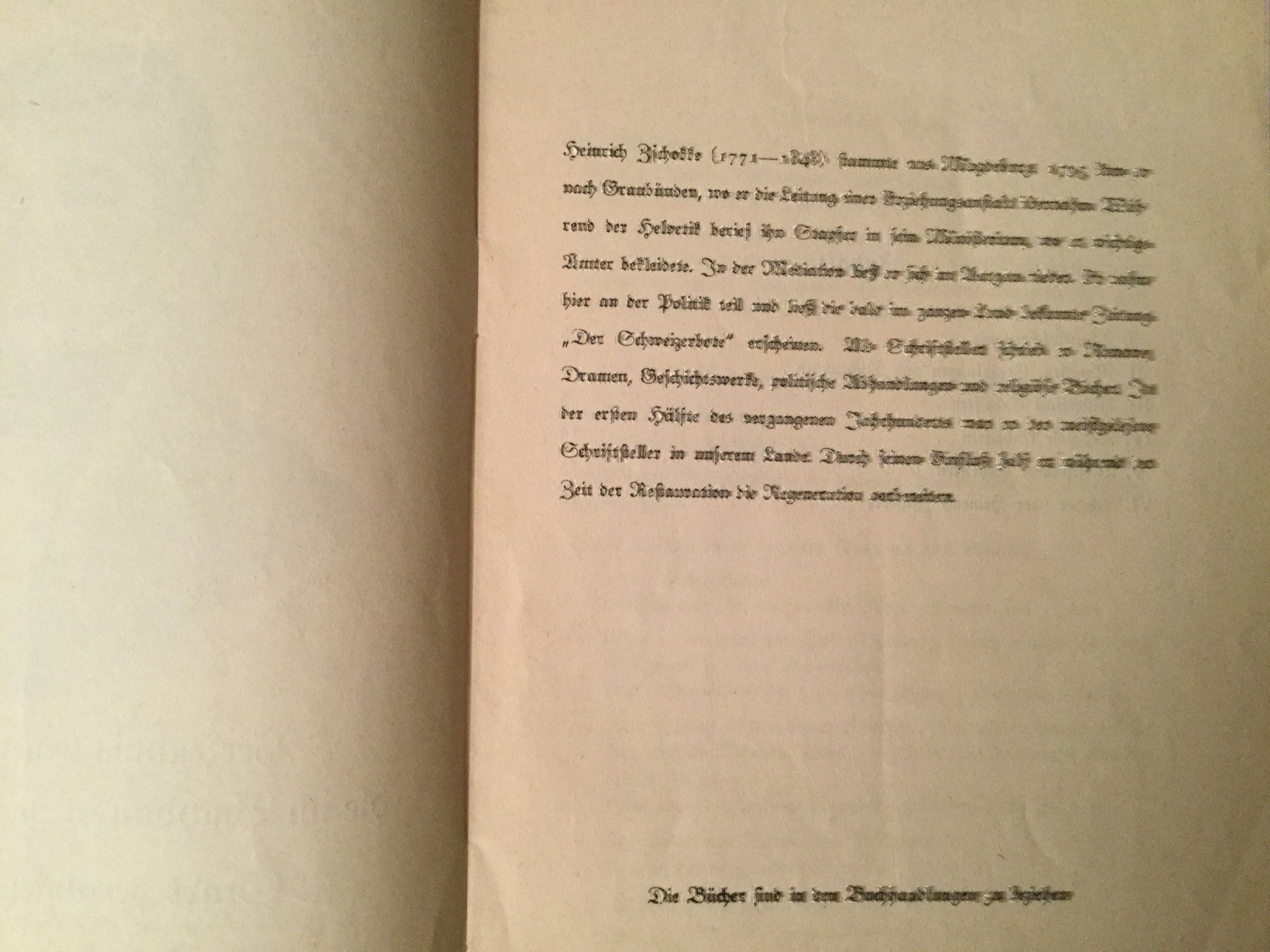 Musicassette: Sauerländer: Schriften Hrch. Zschokke – Usato da Luzern venduto da Einh0rn 1