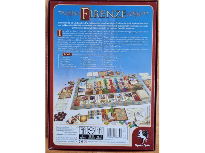 Jeux: Brettspiel "Firenze" – D'occasion à Zürich par Desmond01 1