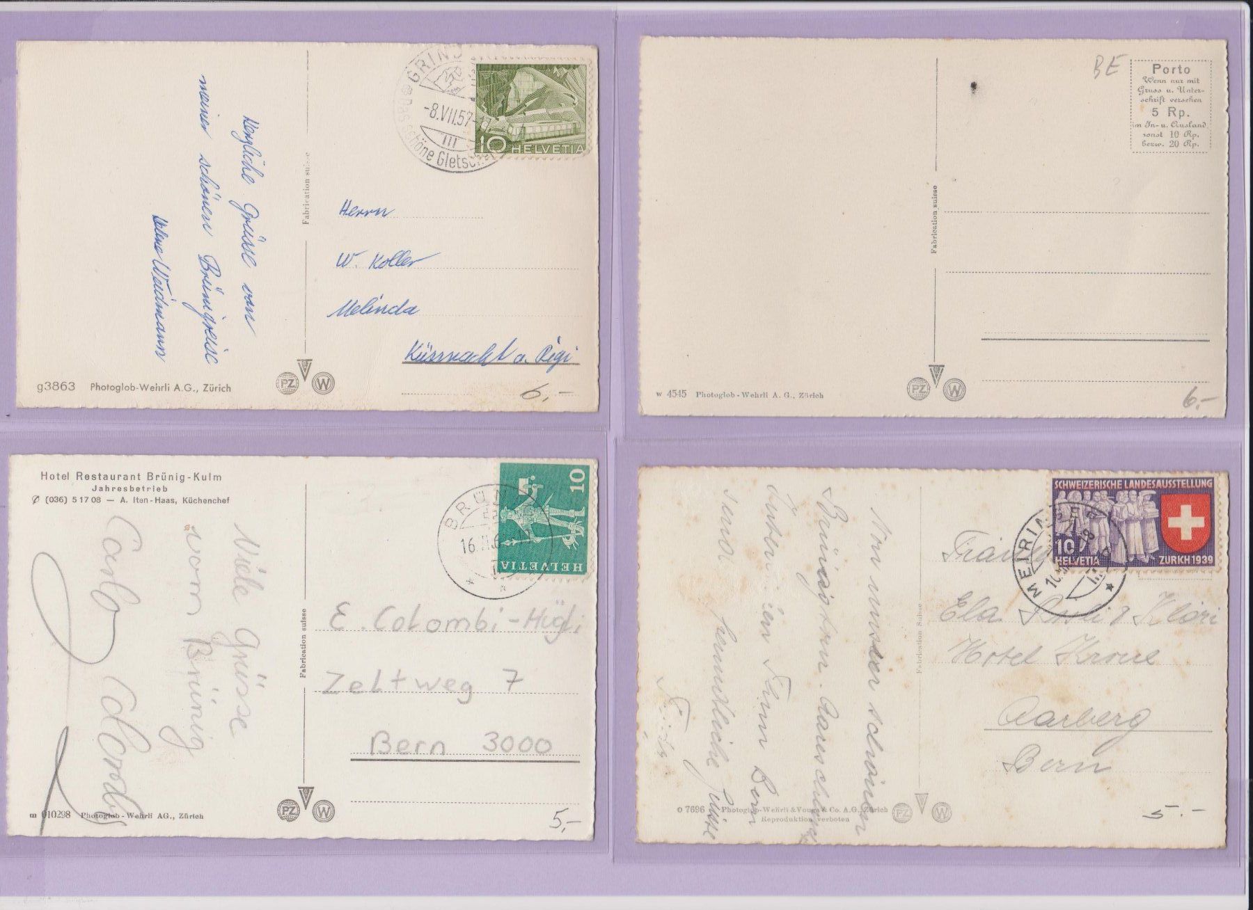 Cartoline postali: Brünig   :   16 alte Ansichtskarten – Usato da Vitznau venduto da Ropaku 3