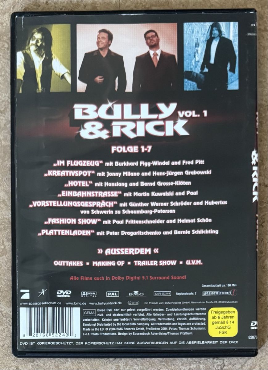 Tutti i DVDs: BULLY & RICK – Nuovo (secondo la descrizione) da Dietikon venduto da AndreaSch01 1
