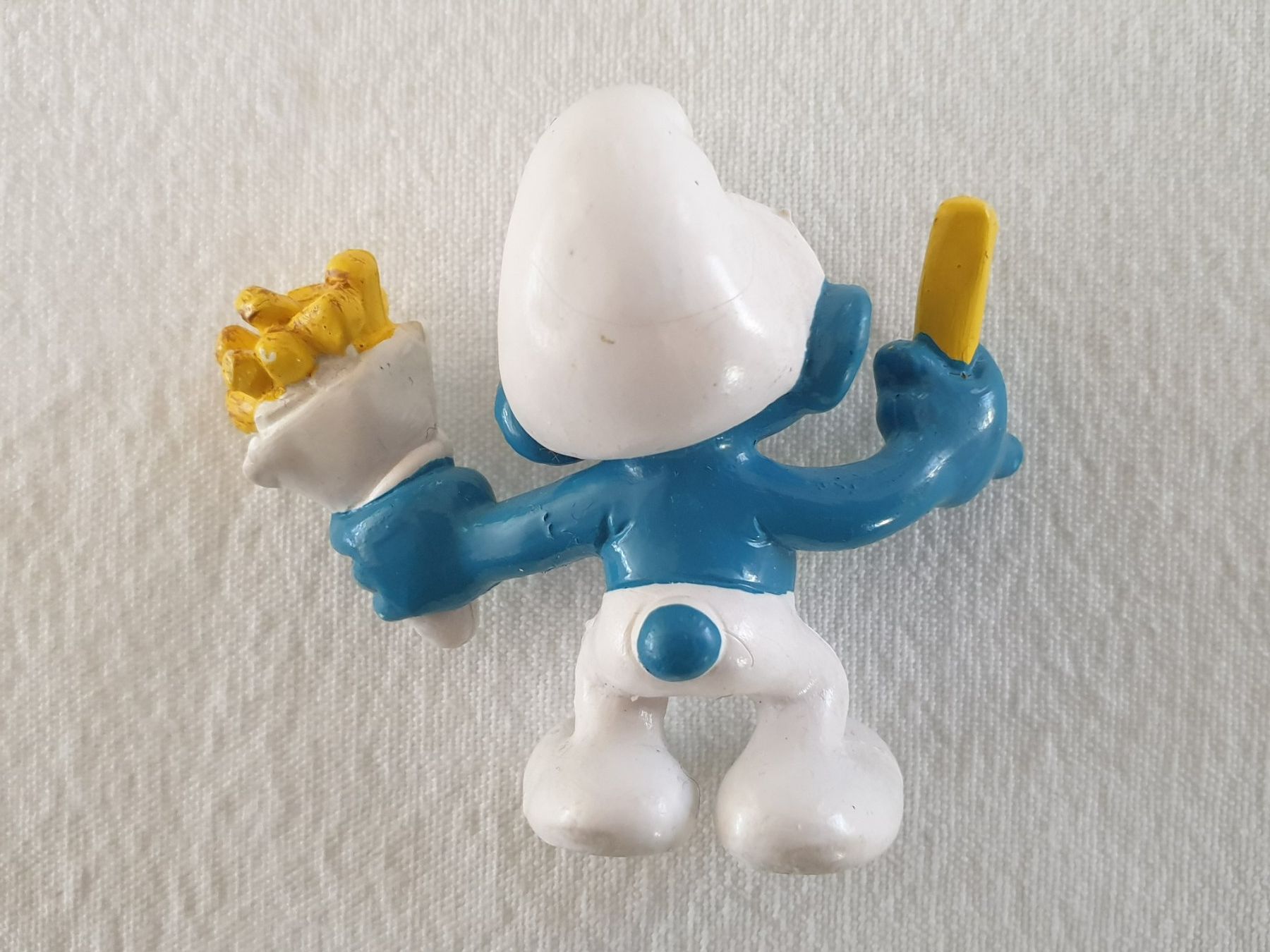 Schleich Statuette: Pommes Frites Schlumpf – Usato da Mörschwil venduto da spirspi 3