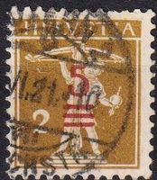 ST100) 147.Ab, Abart Aufdruck in der mitte Kt. 700.-