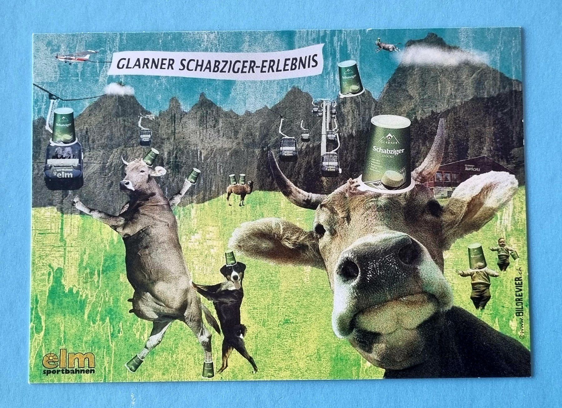 Ansichtskarten: Glarus - Glarner Schabziger - Kühe – Gebraucht aus Rothrist von RROENK