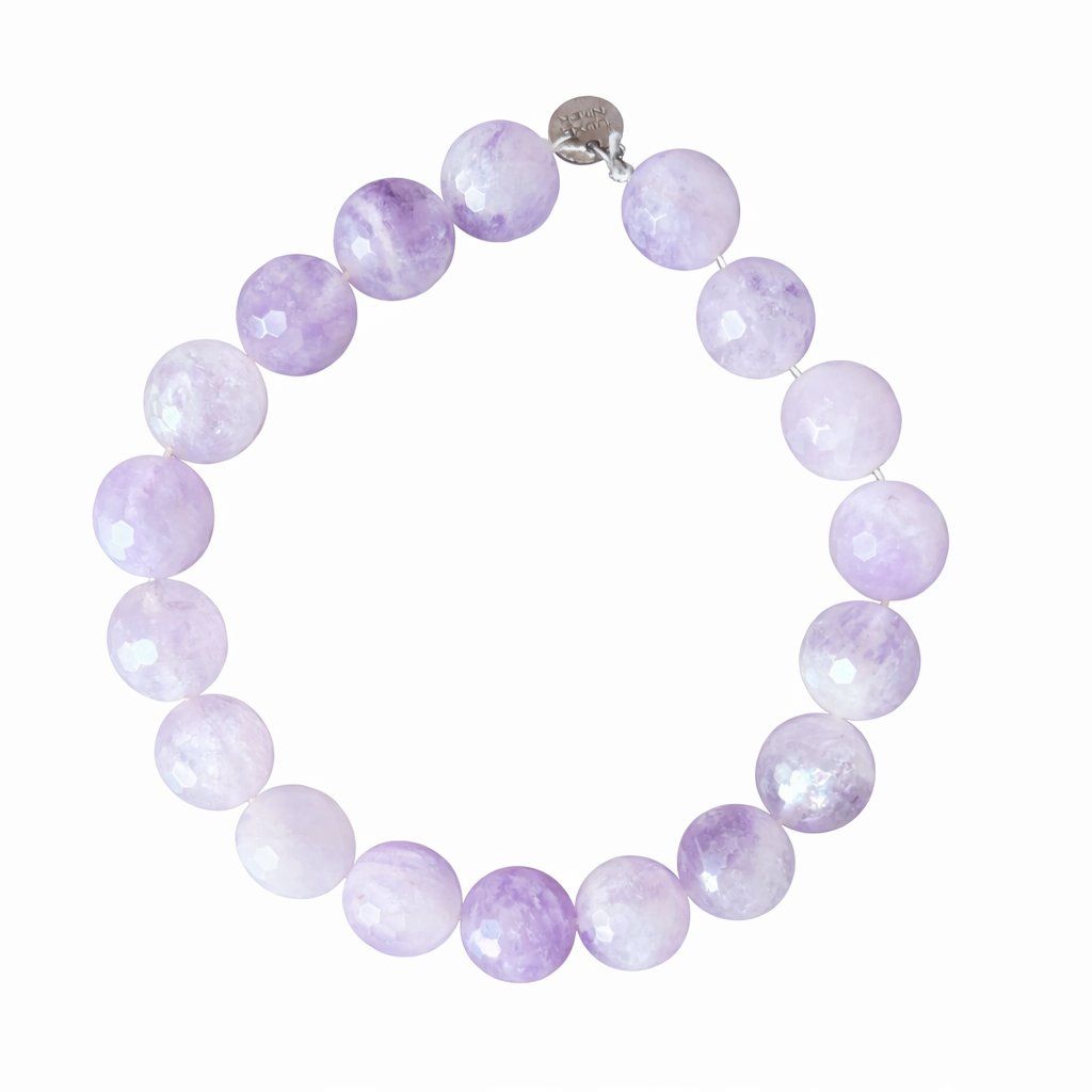 Pietre preziose: 18x Amethyst Edelstein Perlen Lila Schmuck – Nuovo e nell'imballaggio originale da Fully venduto da VaneaSelection 2
