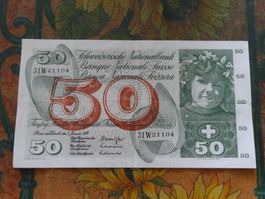 SUISSE  50  Francs  1970  (1104)  Billet