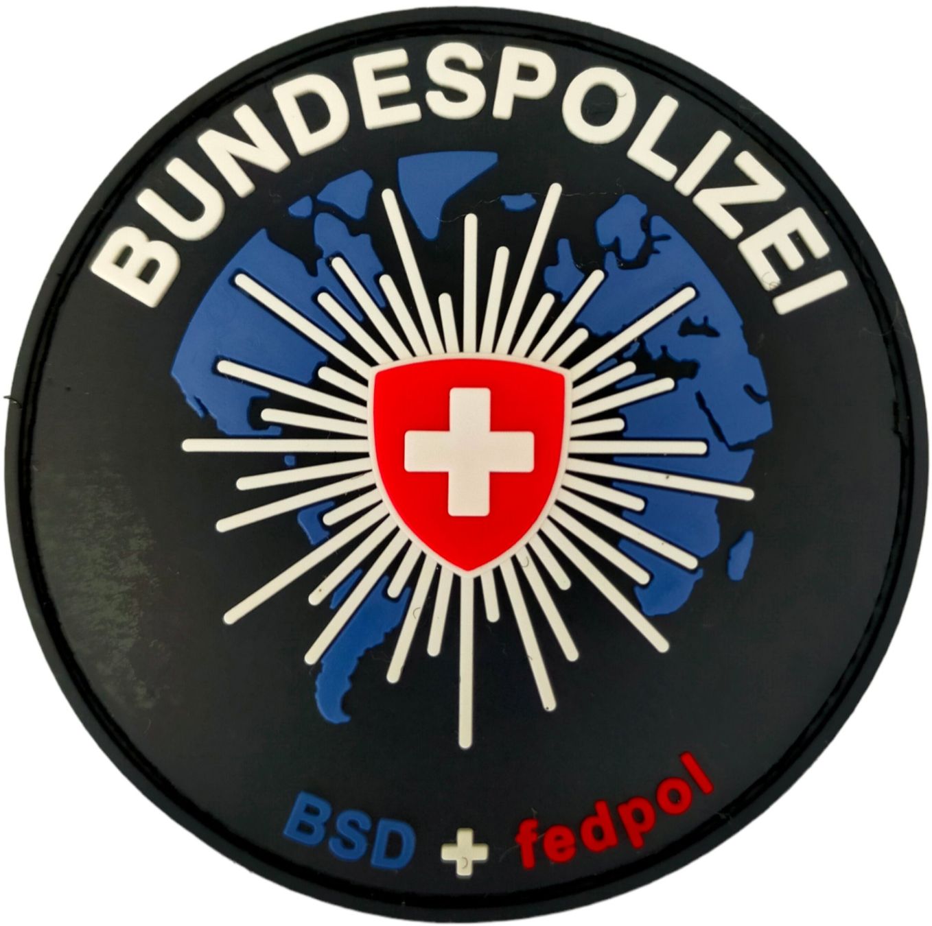 Swiss Plaquettes & Badges: Bundespolizei BSD + fedpol mit Klett. – Neuf avec emballage d'origine à Emmenbrücke par F.ingl-1947