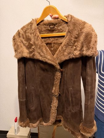 Manteau en véritable mouton retourné Werner Müller Genève