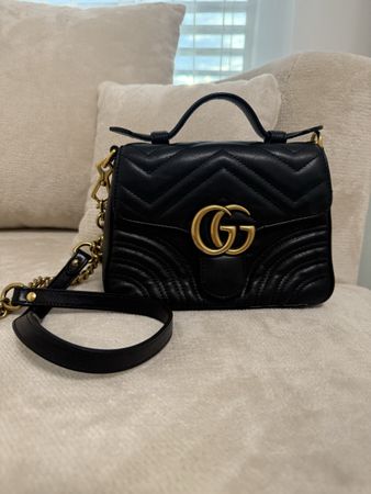 Borsa Gucci Marmont mini nera, come nuova! 🖤✨