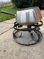Caquelon fondue avec support