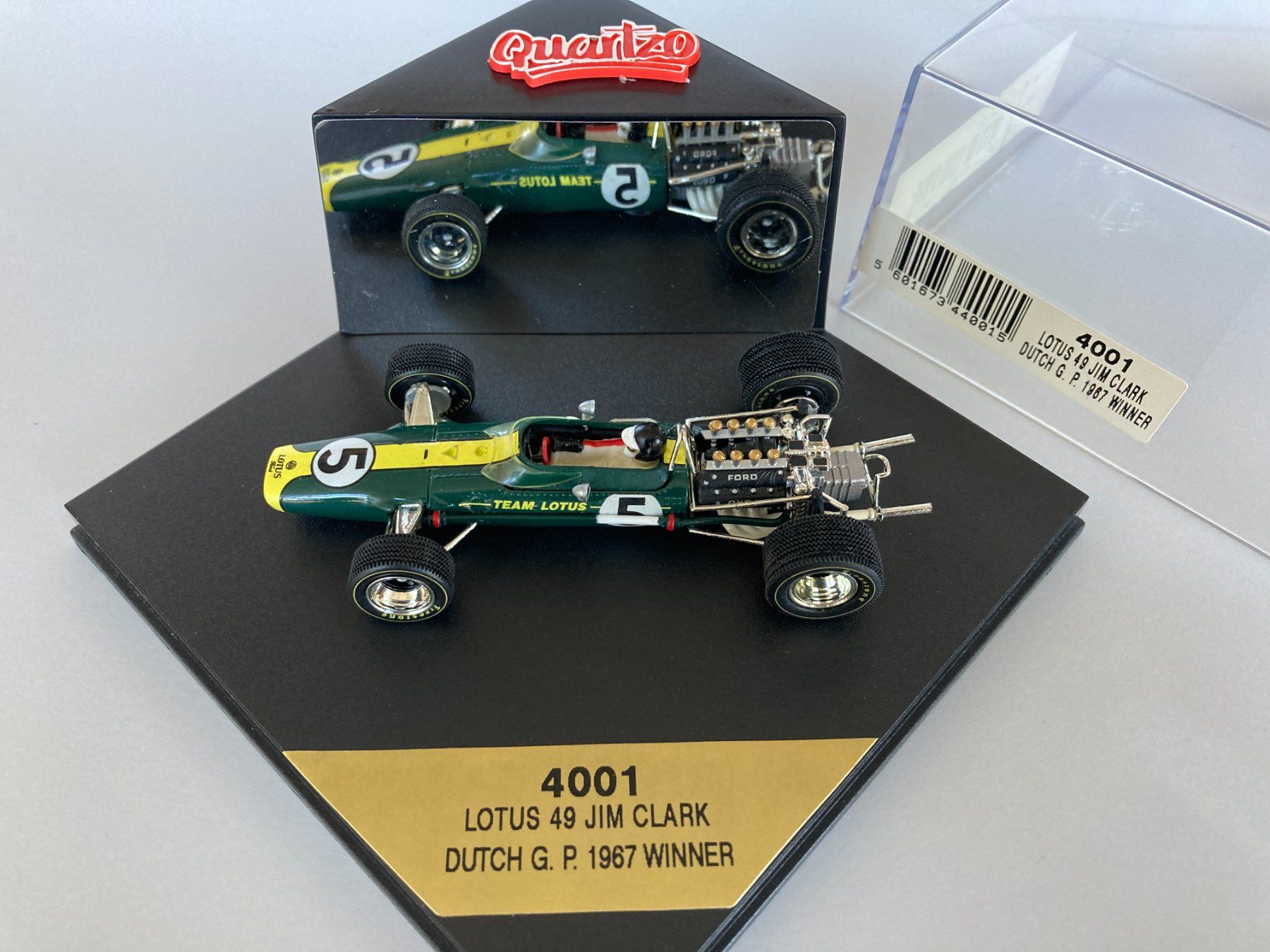 1/43 Quartzo 4001 Lotus 49 Ford Dutch GP 1967 Winner Clark (Gebraucht ...