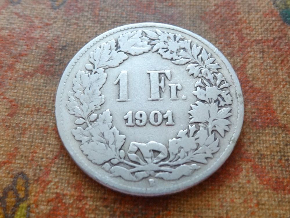 Tutti le monete: 1 Fr. 1901  (Y) – Usato da Romanel-sur-Lausanne venduto da Swift13