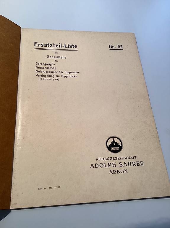 Saurer Documenti: Saurer Ersatzteilliste RAR – Usato da mollis venduto da mansurf33 1