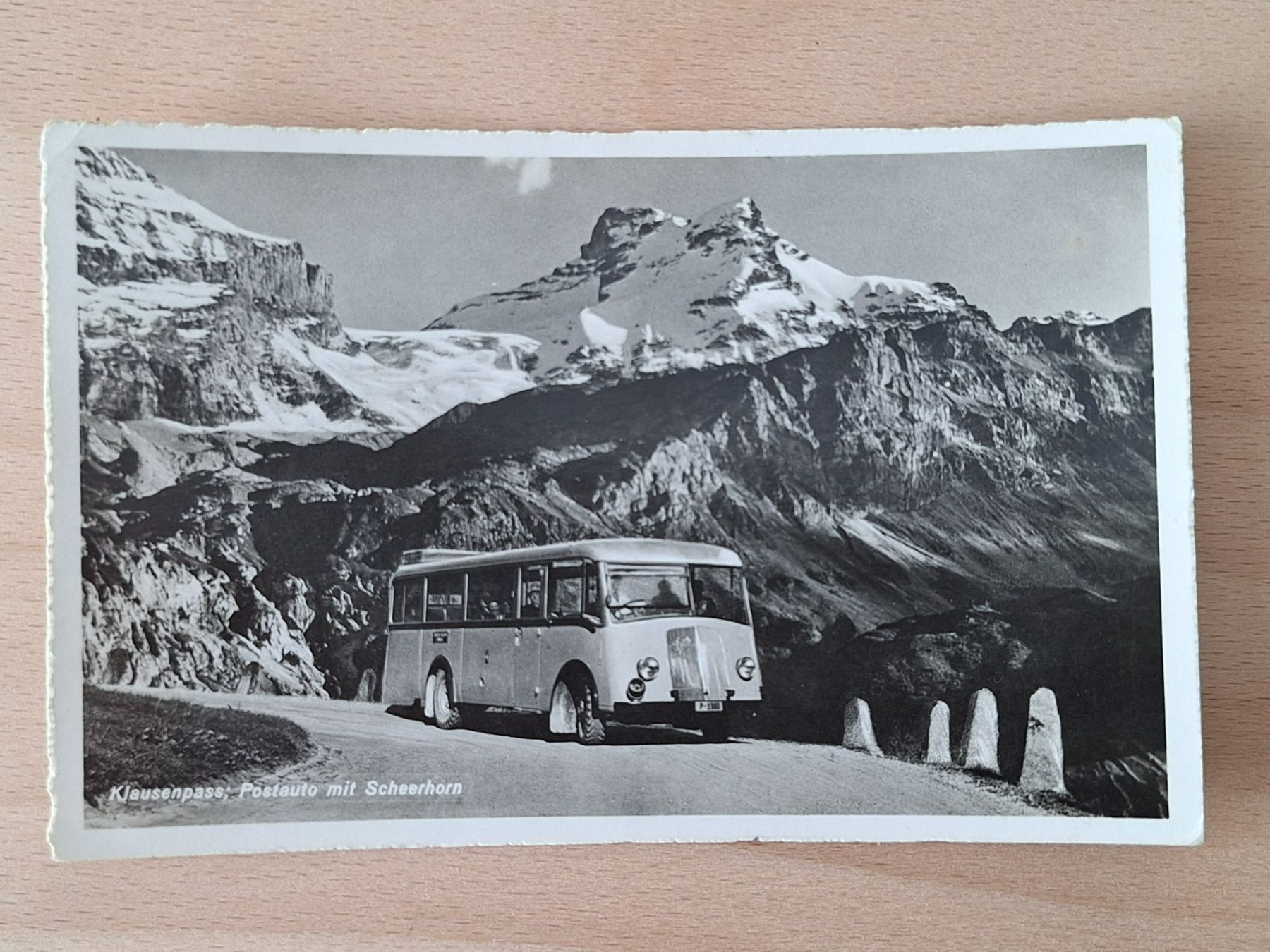 Cartoline postali: AK Schweiz, Saurer Postauto Klausenpass – Usato da Lohn-Ammannsegg venduto da Beo71
