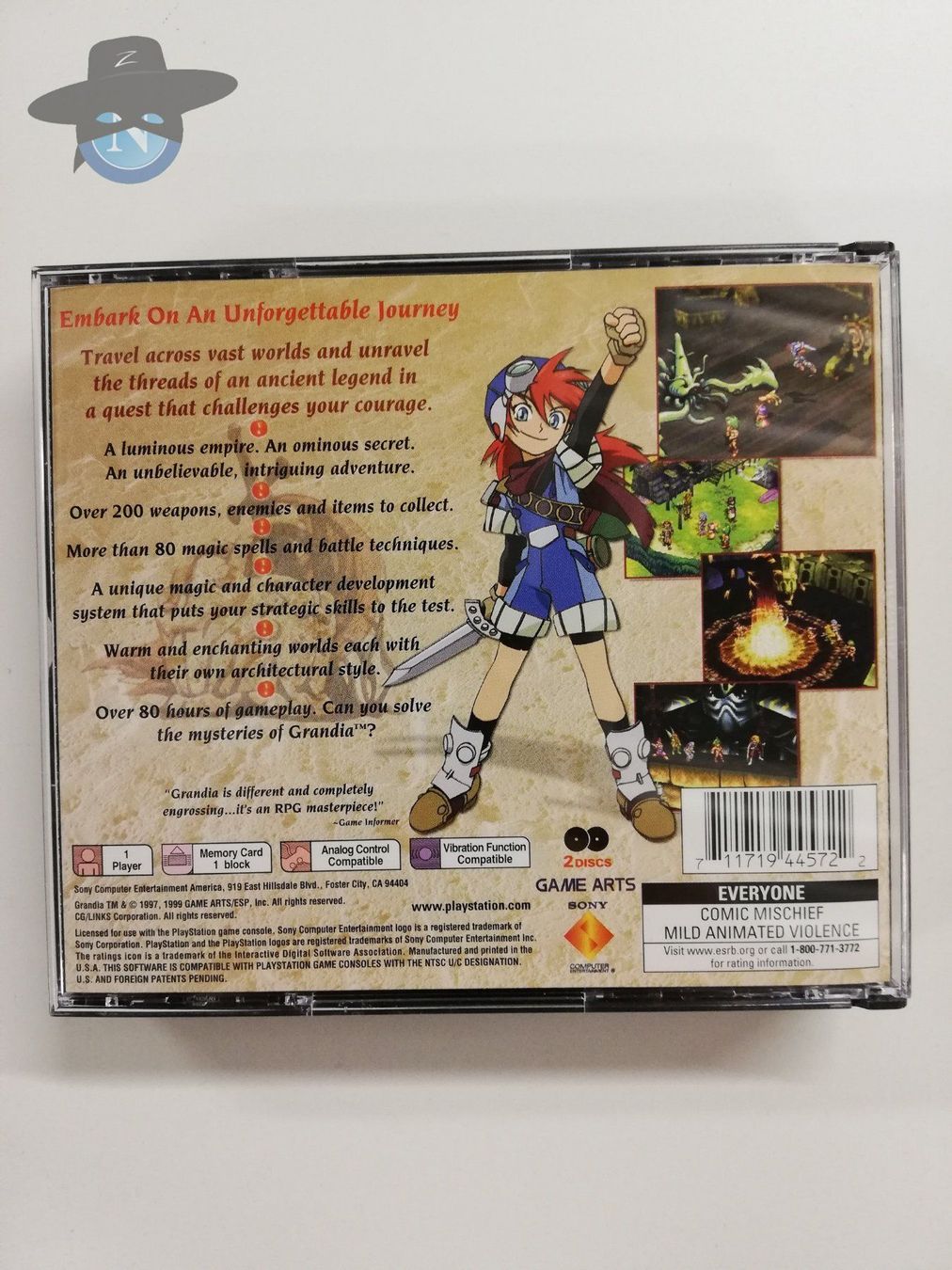 Sony Giochi: Grandia        / USA / PS1 Playstation 1 – Usato da St. Gallen venduto da zorro_dc 1