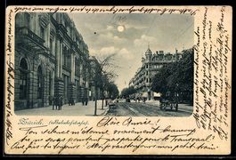 AK Zürich, In der Bahnhofstrasse, 1900