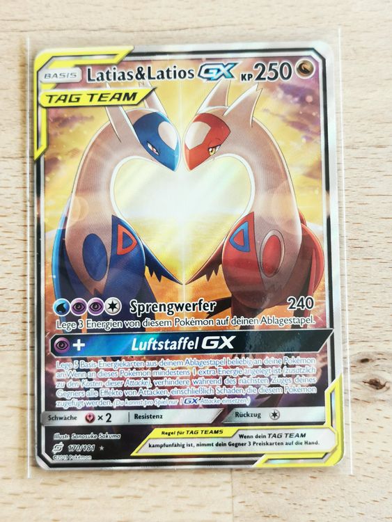Gem Mint Ben Extended Art PSA Frame For Pokémon Latias & Latios GX 170/181 – Display Case For Graded Cards, Fits PSA/CGC/TAG Slabs