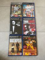 PS2 Spielepaket GTA San Andreas, GTA Vice City, True Crime,