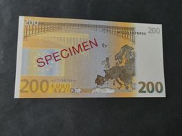Europa 2001, 200 Euro - SPECIMEN