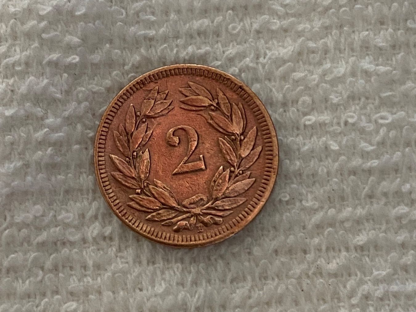 Alle Münzen: 2 centimes/Rappen 1906 – Gebraucht aus Nyon von Ilmi09 1