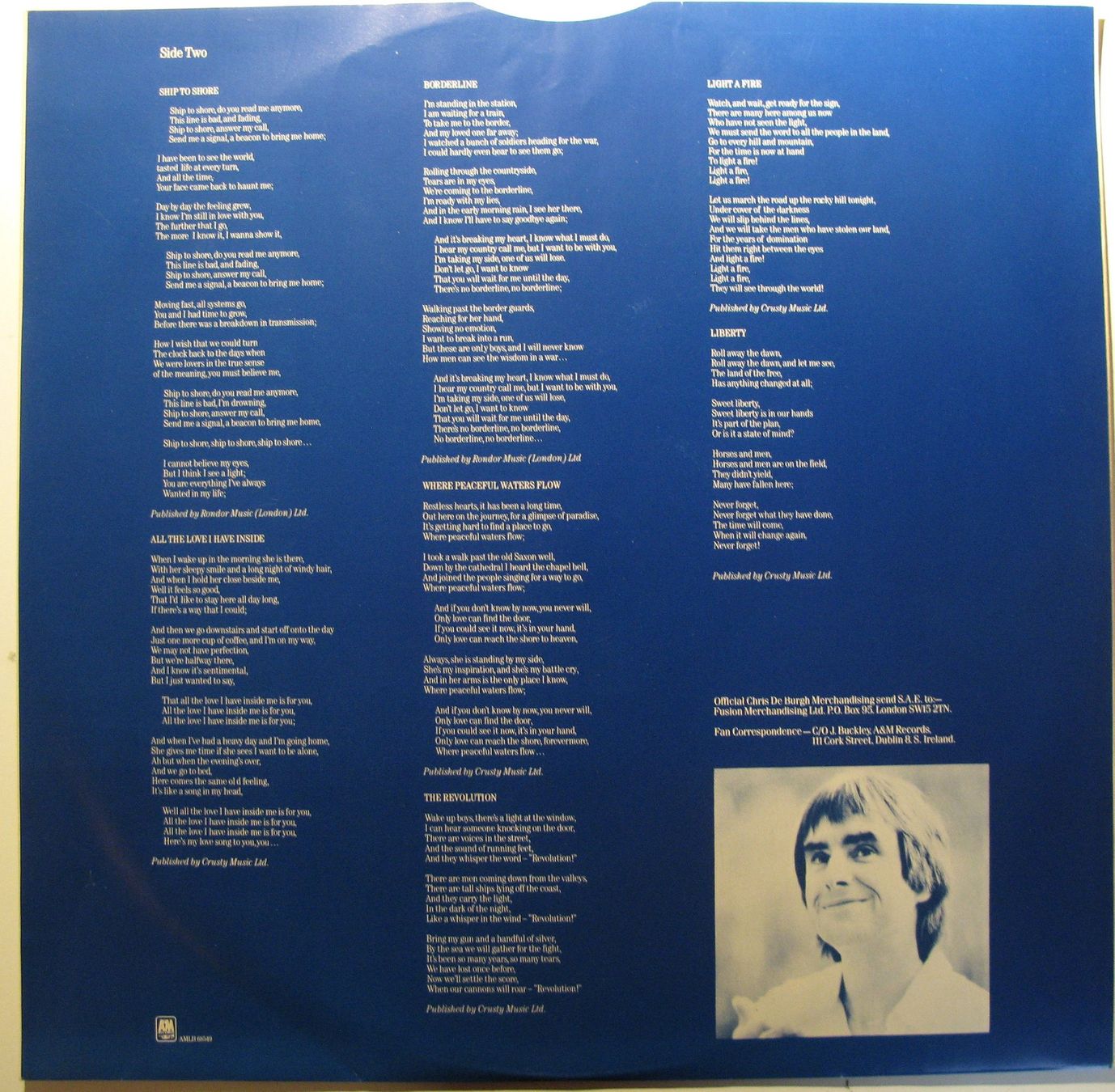 Schallplatten: CHRIS DE BURGH "The Getaway" LP in NEAR MINT – Gebraucht aus Monthey von Pingmub 6