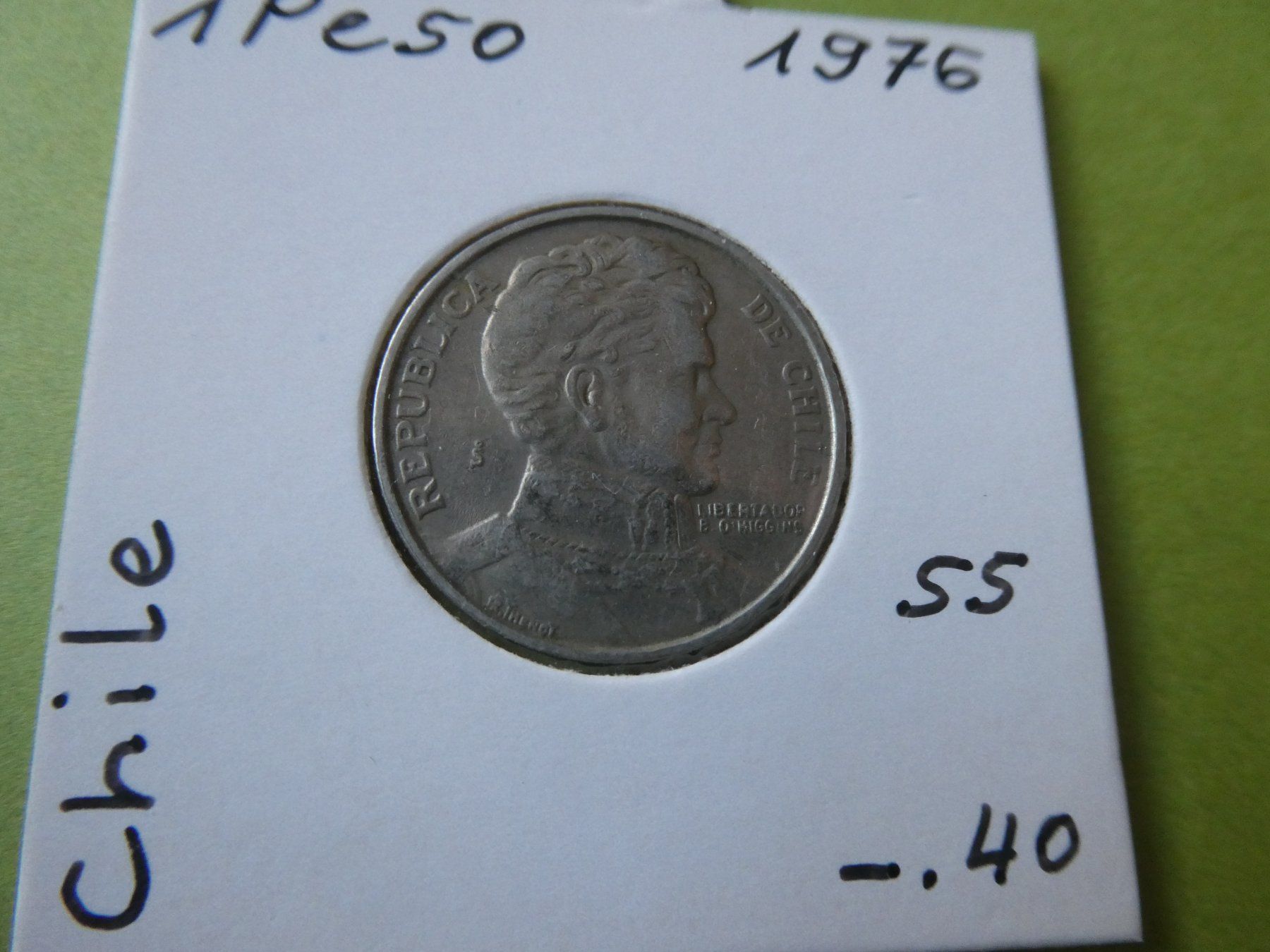 Alle Münzen: Chile 1976, 1 Peso – Gebraucht aus Hinterforst von Rohusri 1