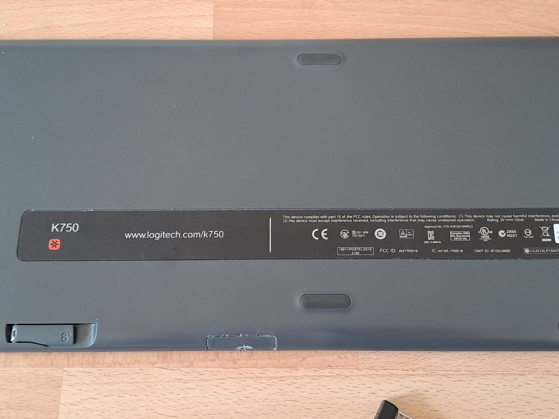 Logitech Tastiere: Logitech K750 Solar Wireless Tastatur mit Unifying-Receiver – Usato da Schaffhausen venduto da lucaalessandro 2