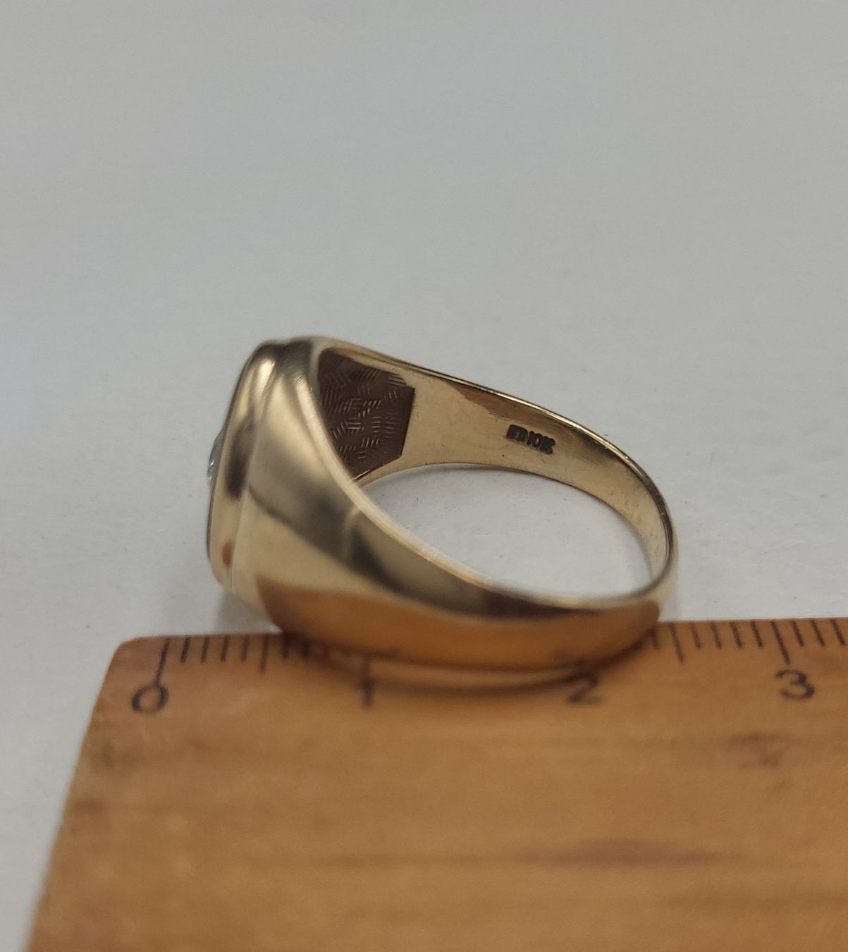 Anelli: Gold Ring Mit Diamant und Onyx – Usato da Wald ZH venduto da Dasilver 4