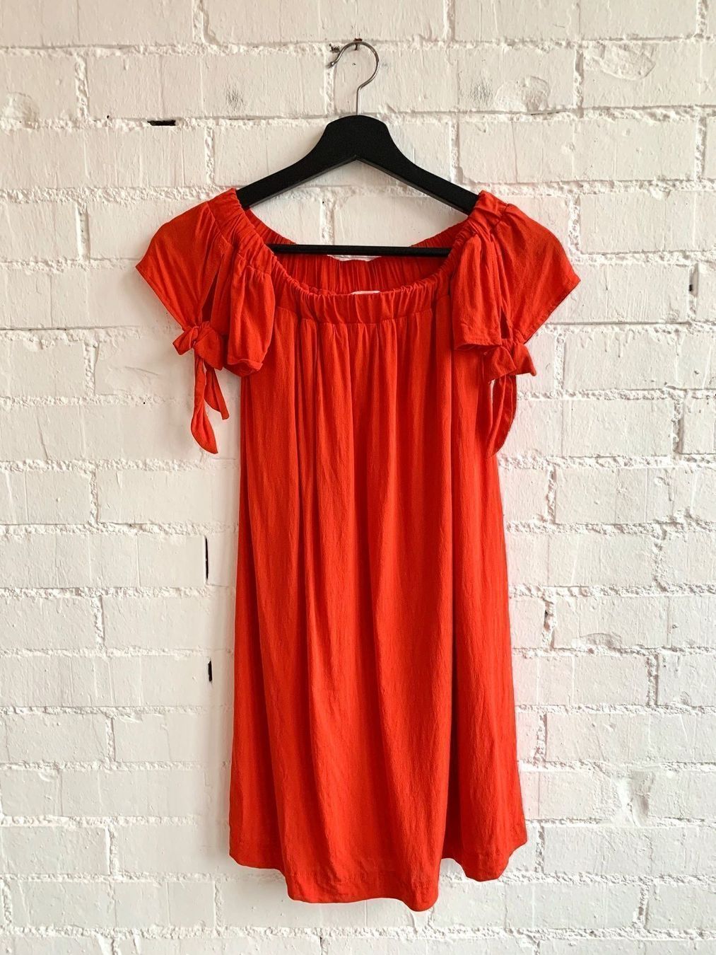 Mango Vestiti: Orange-Rotes Kleid von Mango – Usato da Bern venduto da Fraeuleinhonig