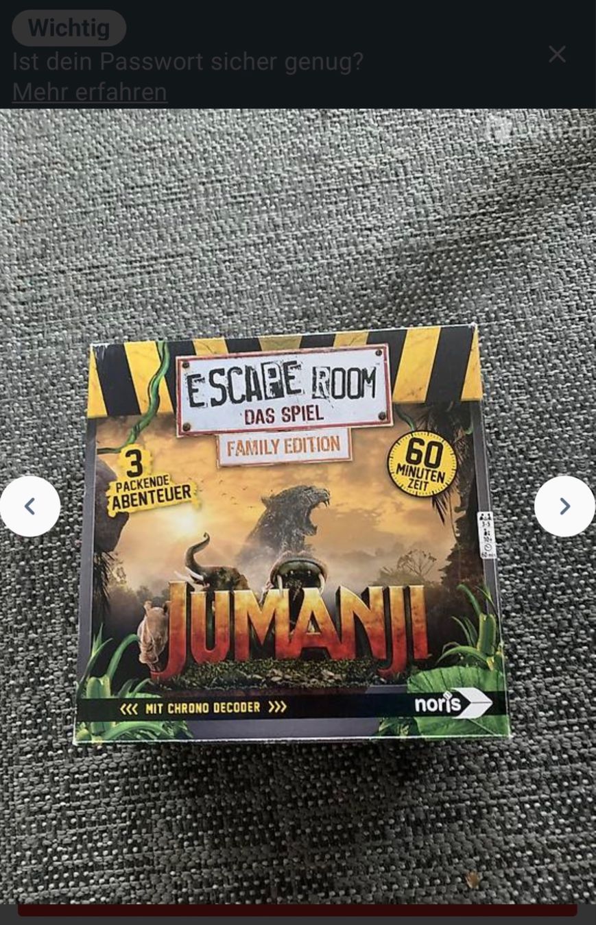 Giochi: Junanji Escape Room Family Edition – Usato da Uetliburg SG venduto da busle081