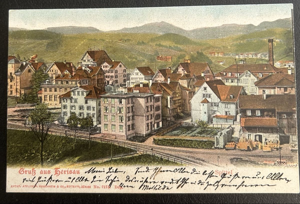 Cartoline postali: AK Herisau 1903 – Usato da Horw venduto da Tellbub