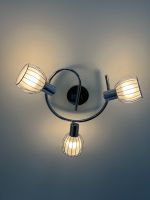 Deckenlampe 3-flammig Chrom Metall, LED - guter Zustand