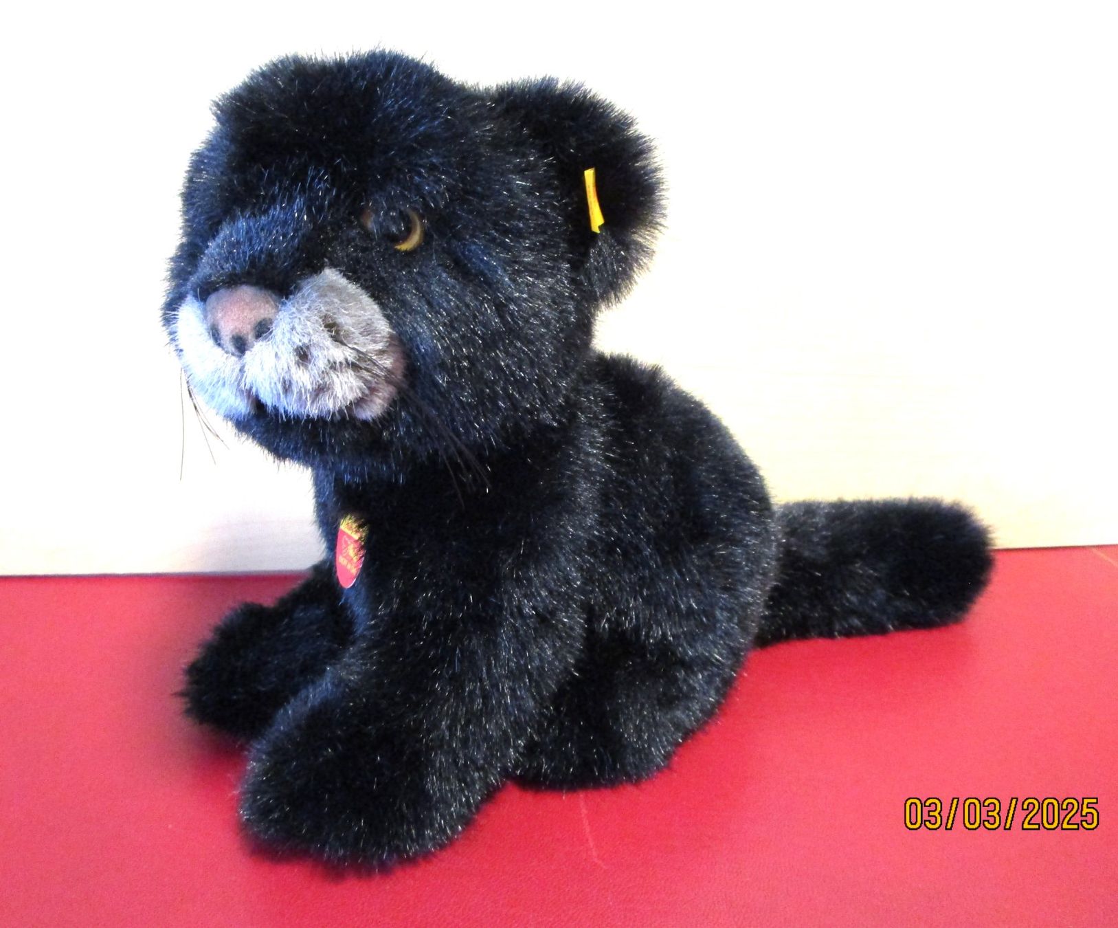 Steiff Giocattoli: STEIFF PANTHÈRE " TAKY " ORIGINAL 28cm N° 065408 – Nuovo (secondo la descrizione) da Chêne-Bourg venduto da breno56