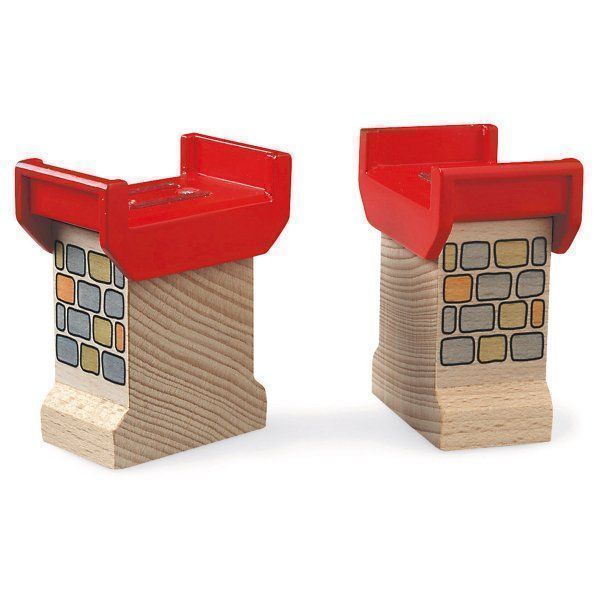 Brio Giocattoli: Brio Brückenfundamente, 2 Teile,  33254, neu – Nuovo e nell'imballaggio originale da Turbenthal venduto da TopToys