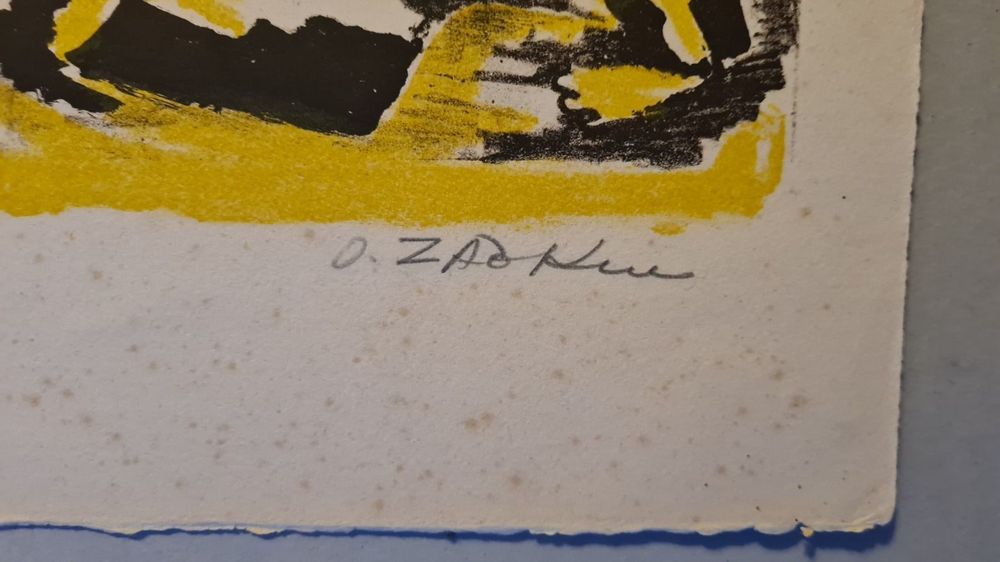 Ossip ZADKINE (1890-1967) Lithografie Sig. dat. | Kaufen auf Ricardo