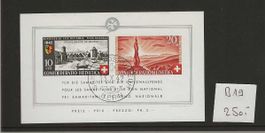 timbre Pro Patria 1942 B19  SBK Fr. 250.--