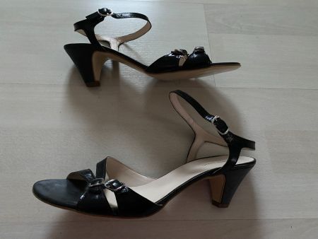 Sandalette-Damen von Roberto Santi, schwarz, Gr. 41