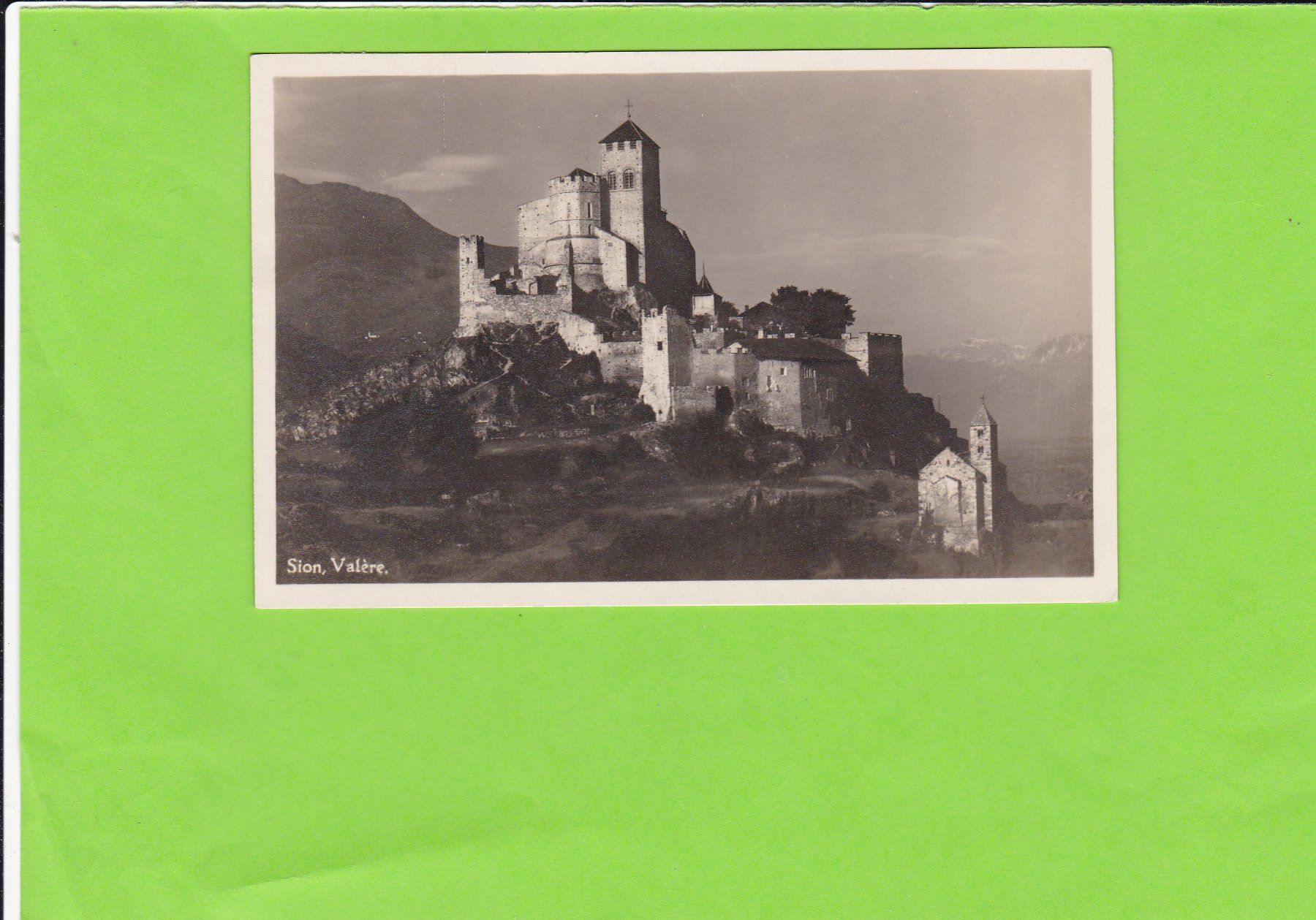 Cartoline postali: Sion-Valère---1928 – Usato da St. Peterzell venduto da neckertal