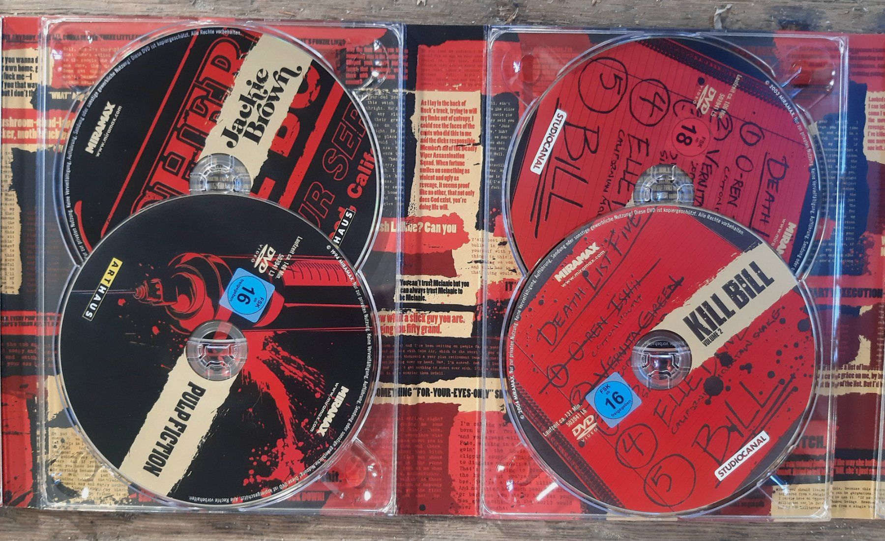 Tutti i DVDs: Quentin Tarantino Collection Arthaus – Usato da Arbon venduto da torso444 3