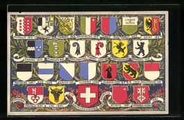 AK Schweiz, die Kantonswappen, Stammbaum