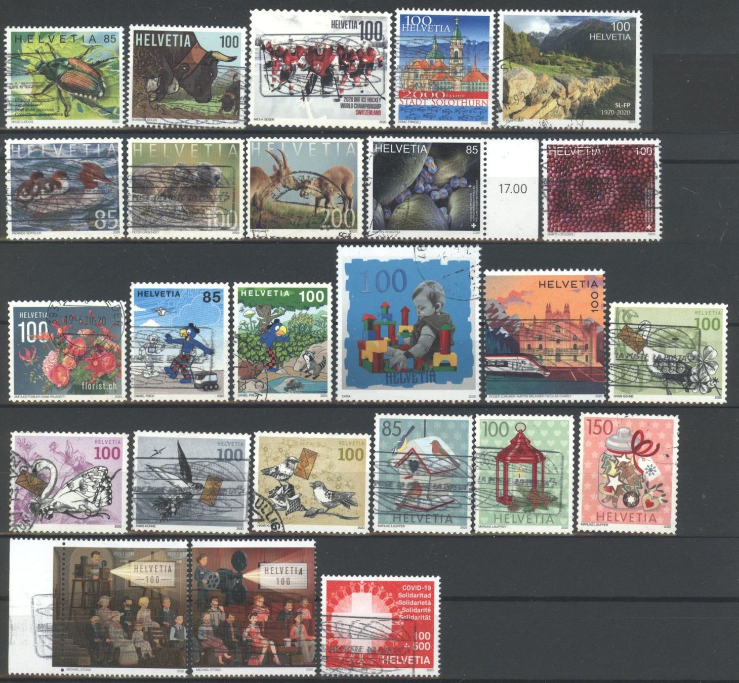 Tutti i francobolli: 2020, Restlot, gestempelt (1) – Usato da Willisau venduto da Vollstempel